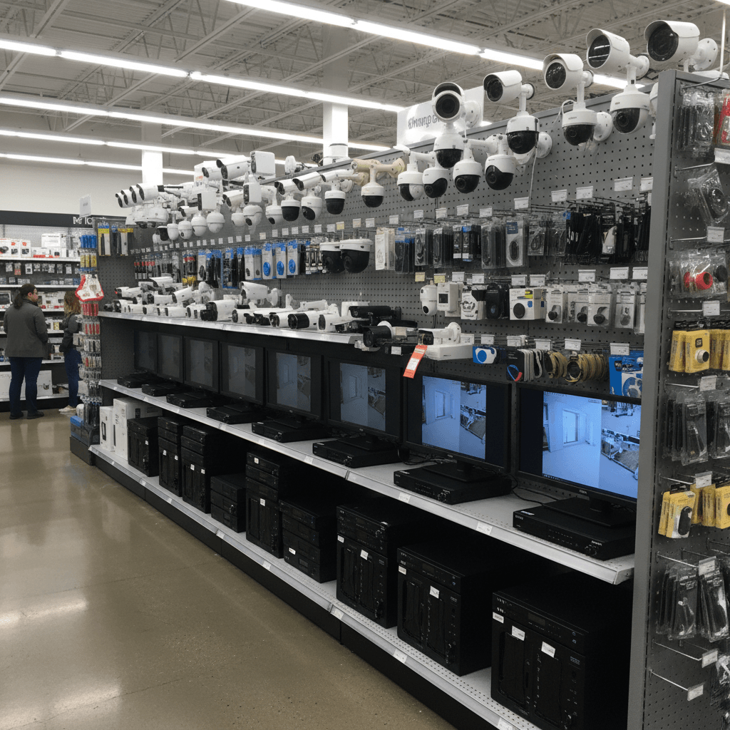 CCTV-Produkte im Geschäft